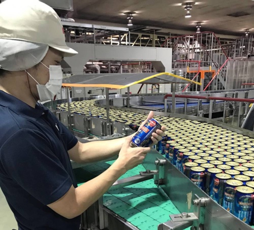 Kirin Ichiban Zero Sugar beer manufacturing line
