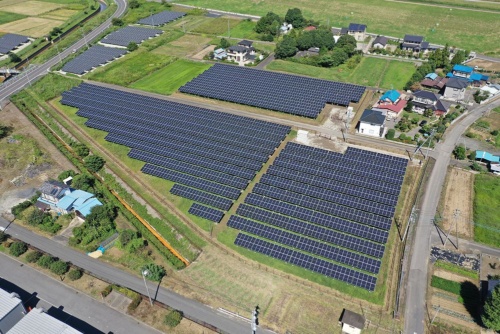 Solar panel generation system developed in-house without feed-in tariff (FIT) financial assistance (Kazo-city, Saitama)