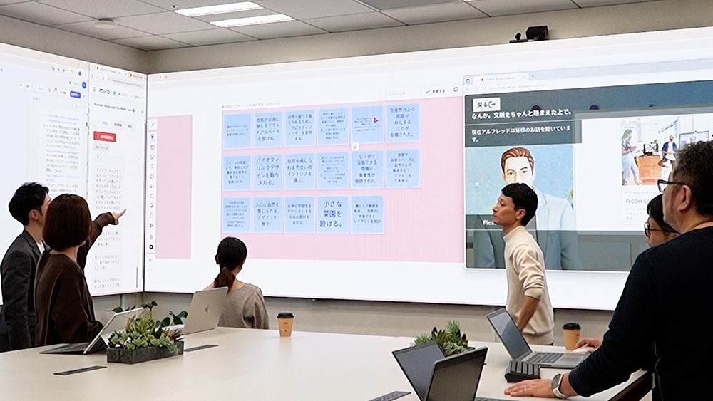 Next-generation meeting space at Ricoh Business Innovation Lounge Tokyo (Minato-ku, Tokyo)