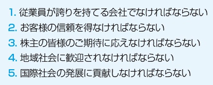 ■ 5つの心得
