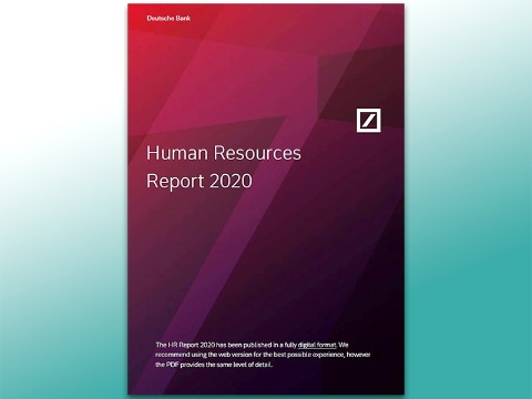 ドイツ銀行のHRリポート「Human Resources Report 2020」の表紙