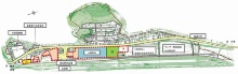 米原駅東口の市有地・県有地一体開発プロジェクトの区域（資料：米原市） 