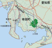 9位の愛知県幸田町（地図作成：TSTJ.inc）