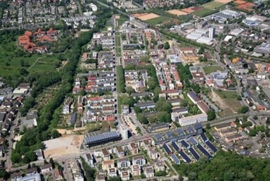 図3　フライブルク市ボーバン地区の航空写真（出所：フライブルク市）