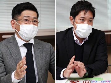 墨田区の岩本健一郎氏(左)、吉田英宣氏(右)(撮影:2点とも柳生貴也)
