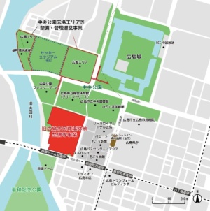 事業区域図（資料：広島市） 