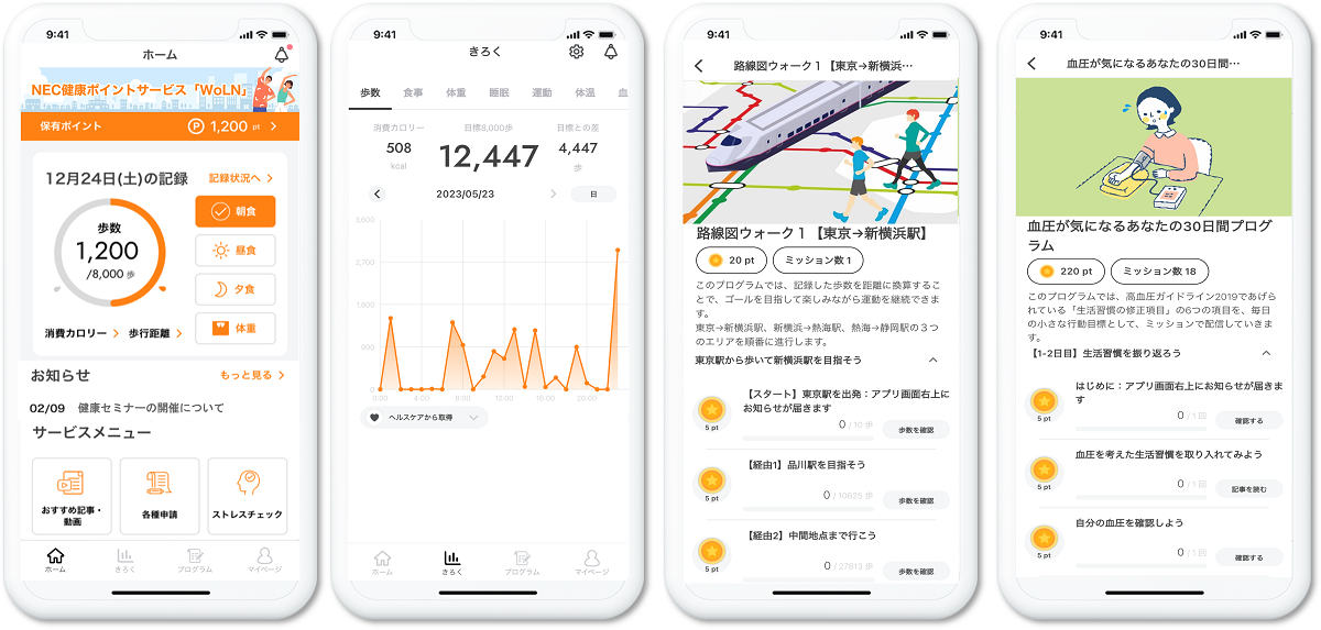 葛飾区が「スマホを使って健康づくり」事業、NECがAI活用アプリを提供