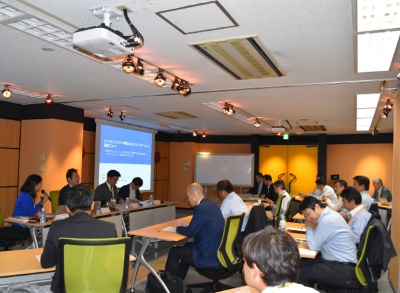 「災害時コミュニケーションを促進するICT利活用に関する首長研究会」のキックオフ・ミーティング会場(写真:柏崎吉一)