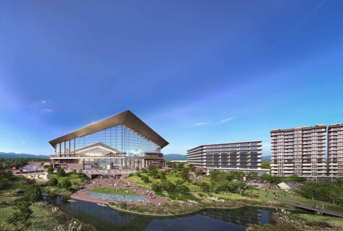 北海道ボールパーク F ビレッジの全体イメージ。総工費600億円を掛け、2023年3月に開業予定だ（出所：北海道日本ハムファイターズ）