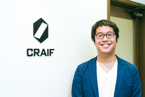 Craif CEOの小野瀨隆一氏（写真：川島 彩水氏）
