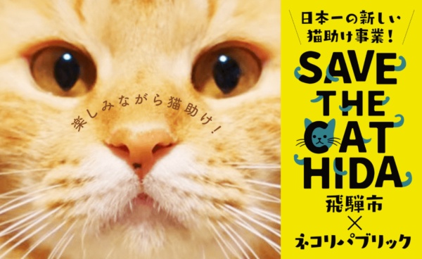「SAVE THE CAT HIDA」のキャッチ画像（資料：ネコリパブリック）