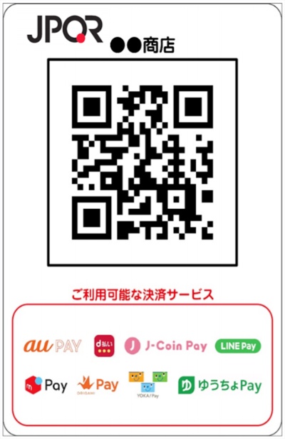 図5●QRコードの統一規格「JPQR」の店舗提示型のイメージ