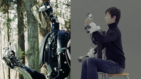 (写真3)メルティンMMIが提供する生体信号処理とワイヤー駆動式ロボットハンドの技術 (メルティンMMIのホームページから引用)