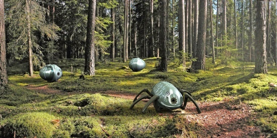 (写真1)Madgeburg-Stendal大学で研究されている昆虫型消防ロボット「OLE」のイメージ