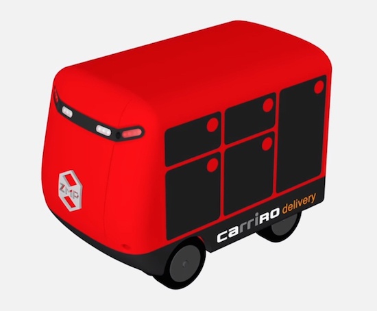 (写真3)ZMPの宅配ロボットCarriRo Delivery