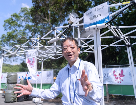 「テストイベントで行った対策を検証し、より効果的な暑さ対策をとっていきたい」と語る吉迫氏
