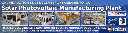 図1●カリフォルニア州でオークションに出された太陽光パネル組立工場