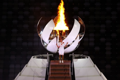 図1●東京オリンピックの開会式では、「福島産水素」で聖火が灯された