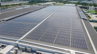 フィリピン工場の太陽光パネル