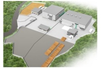 有田川バイオマス発電所の完成イメージ