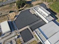 米原工場の太陽光発電設備