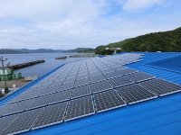 離島における屋根置き太陽光発電設備のイメージ