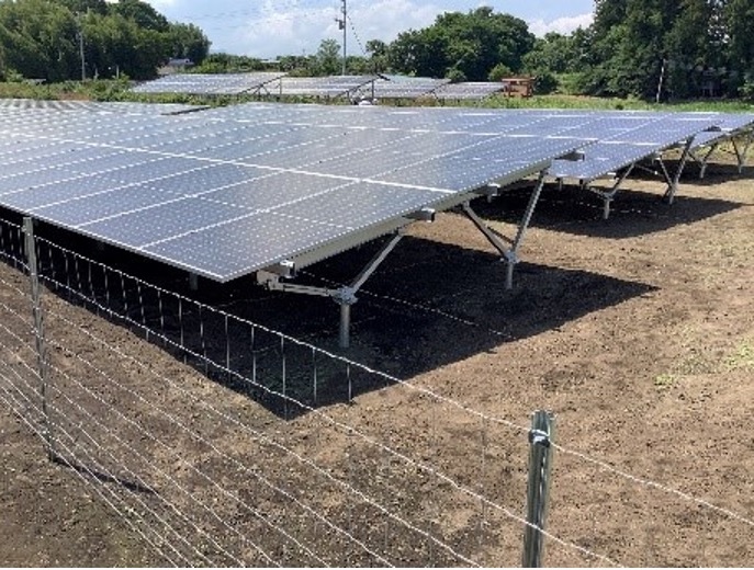 イオンモールに電力供給する低圧太陽光発電所