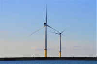 能代港に設置された洋上風車