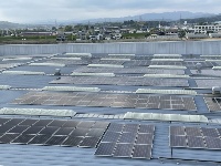 5種類の仕様の異なる太陽光パネルを設置