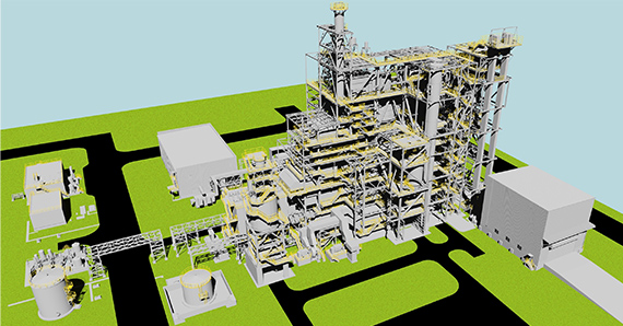 Rendering of the Saga Imari Biomass Power Plant