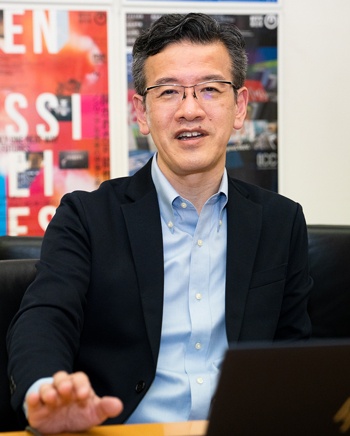 NTT ArtTechnologyの国枝学社長 NTT ArtTechnologyの国枝学社長