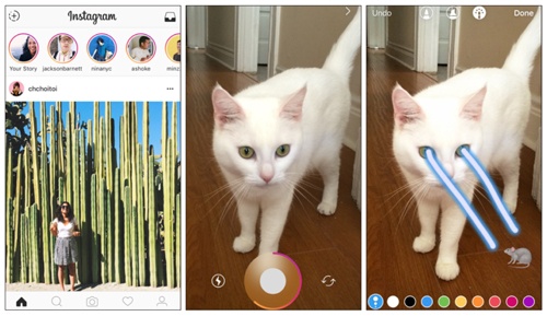 Instagramの画面の上部に並ぶ「ストーリーズ」。気軽に投稿し、気軽に見る動画が若者の心をつかんでいる